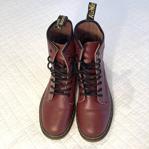 Doc Martens 1460 boot in cherry red. Women’s size US 11